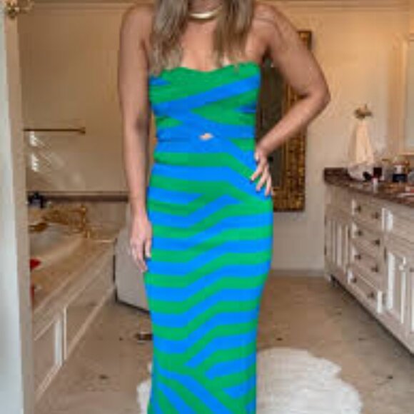 MWT- THE WOLF GANG AUDE MAXI DRESS - Picture 2 of 7